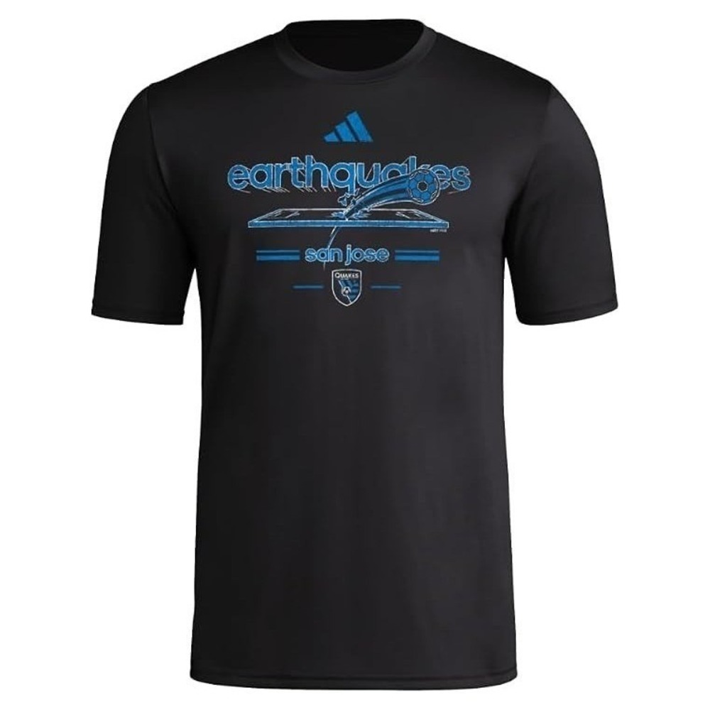 San Jose Earthquakes Adidas Vintage World T-Shirt Men's Short Sleeve - Small